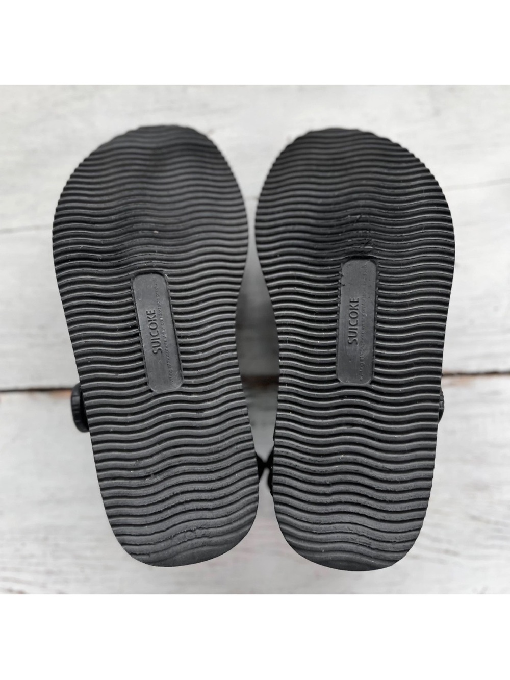 SUICOKE HAKU-ab Sandals Black Tabi Shoe Atop Dial Lacing System Split-Toe EU36.5 - Picture 11 of 12